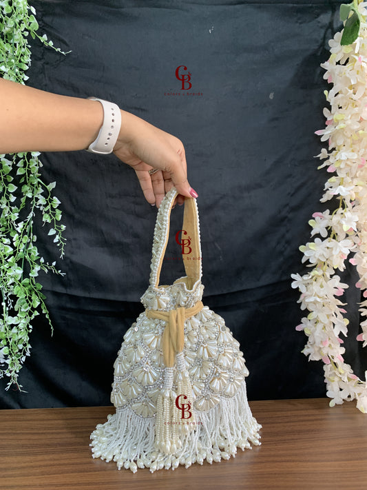 Dastaan Pearl Potli - Pearl Hangings