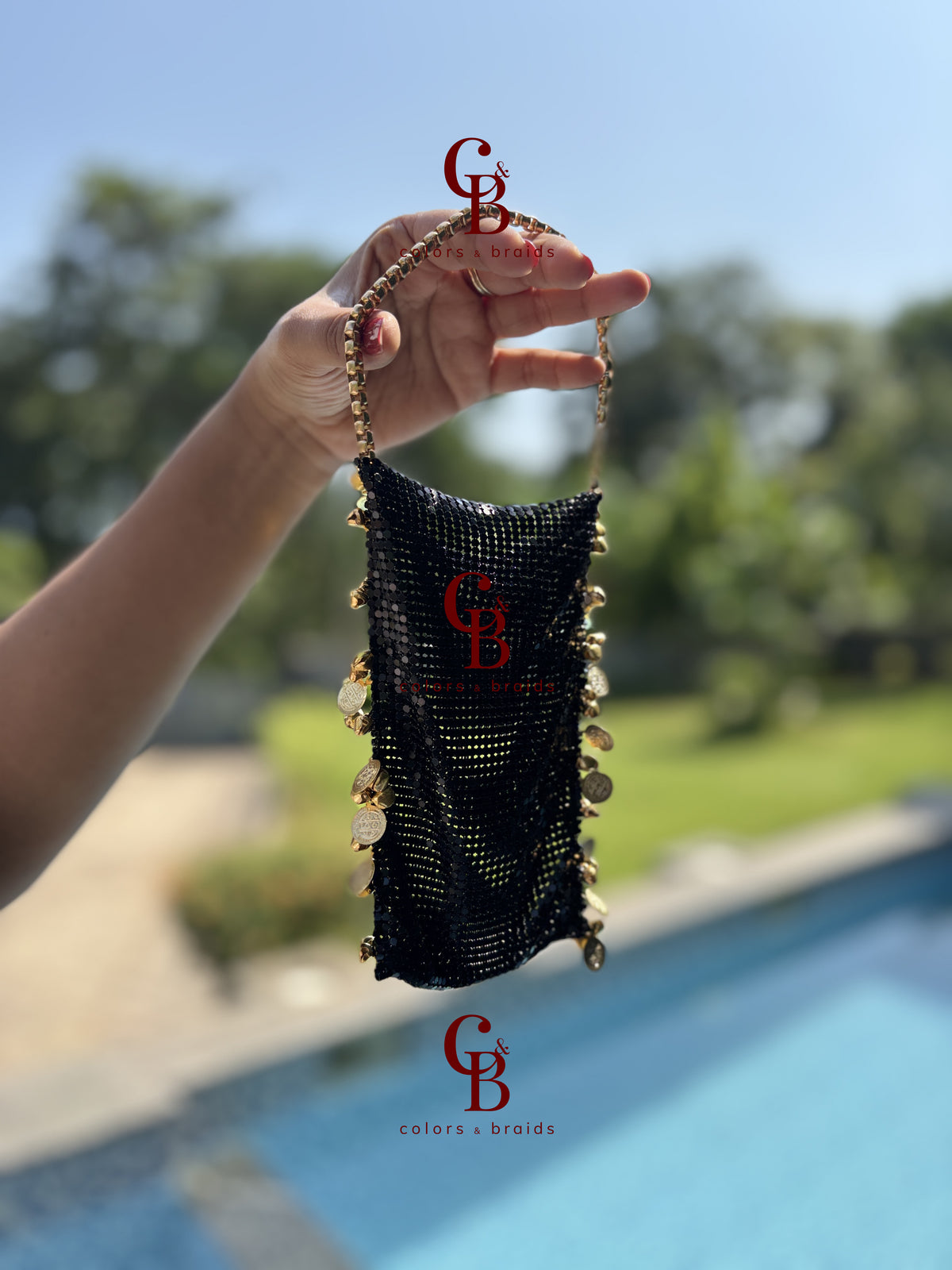 Phone Mesh Cover Pouch Potli