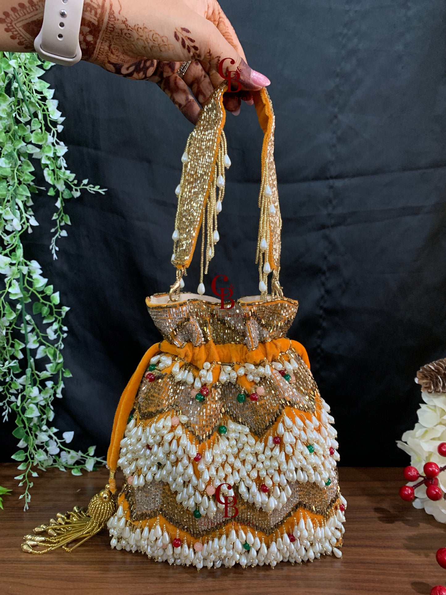 Nagma Multi Beaded potli