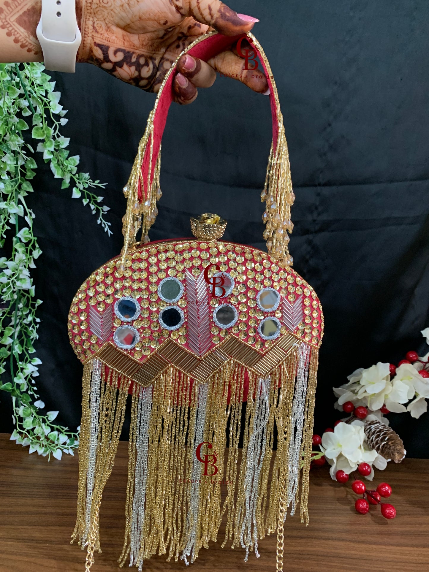 Malaika Mirror Clutch