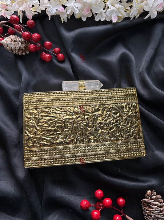 Tracy MOP Brass Clutch