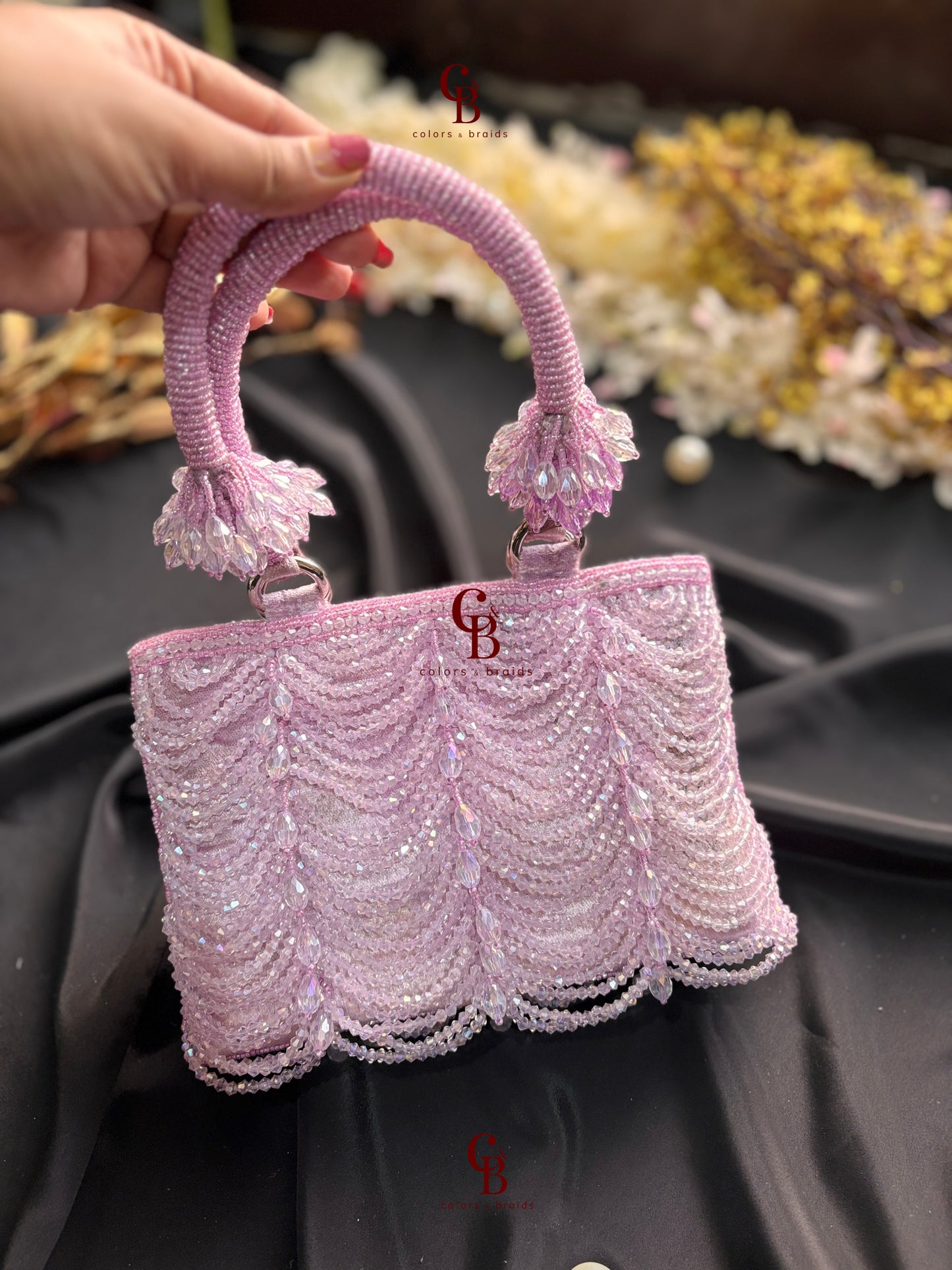 Mala Crystal Zip Potli