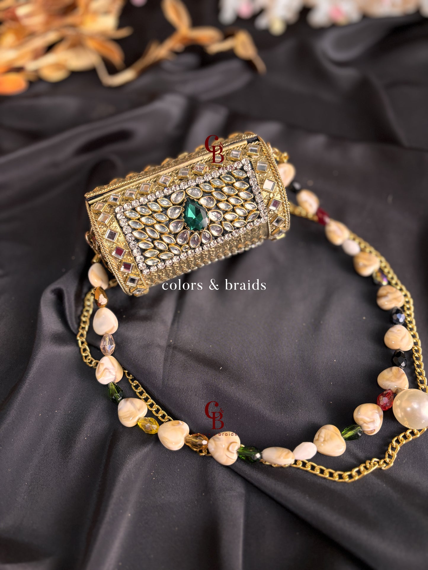 Ama Kundan Clutch - Mini
