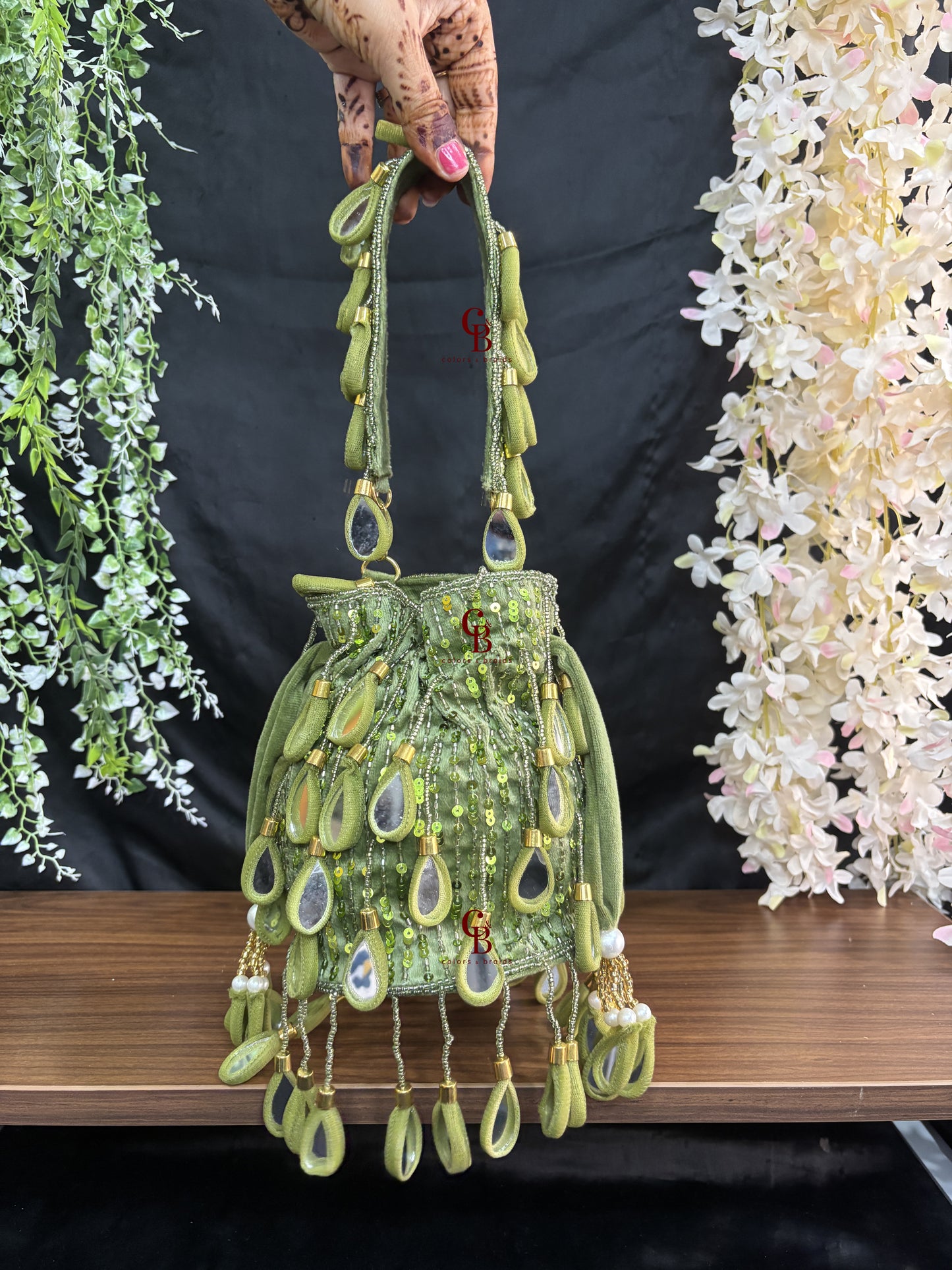 Dilbar Mirror hanging Potli - New Colors