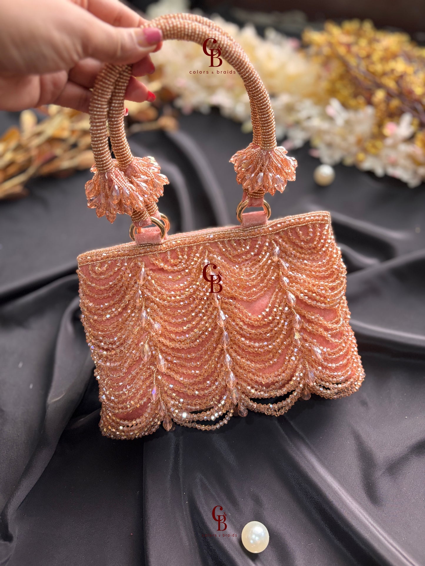 Mala Crystal Zip Potli