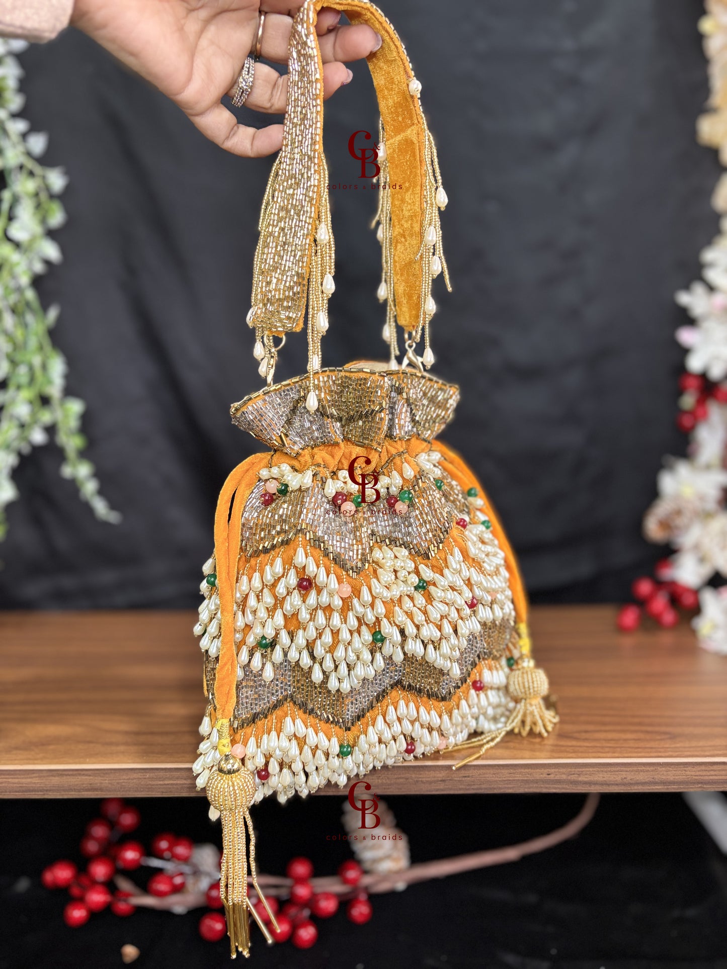 Nagma Multi Beaded potli