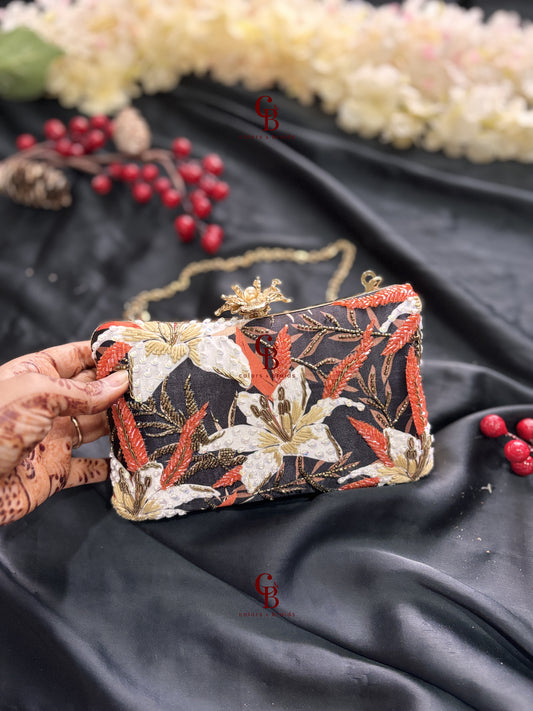 Black Petals clutch