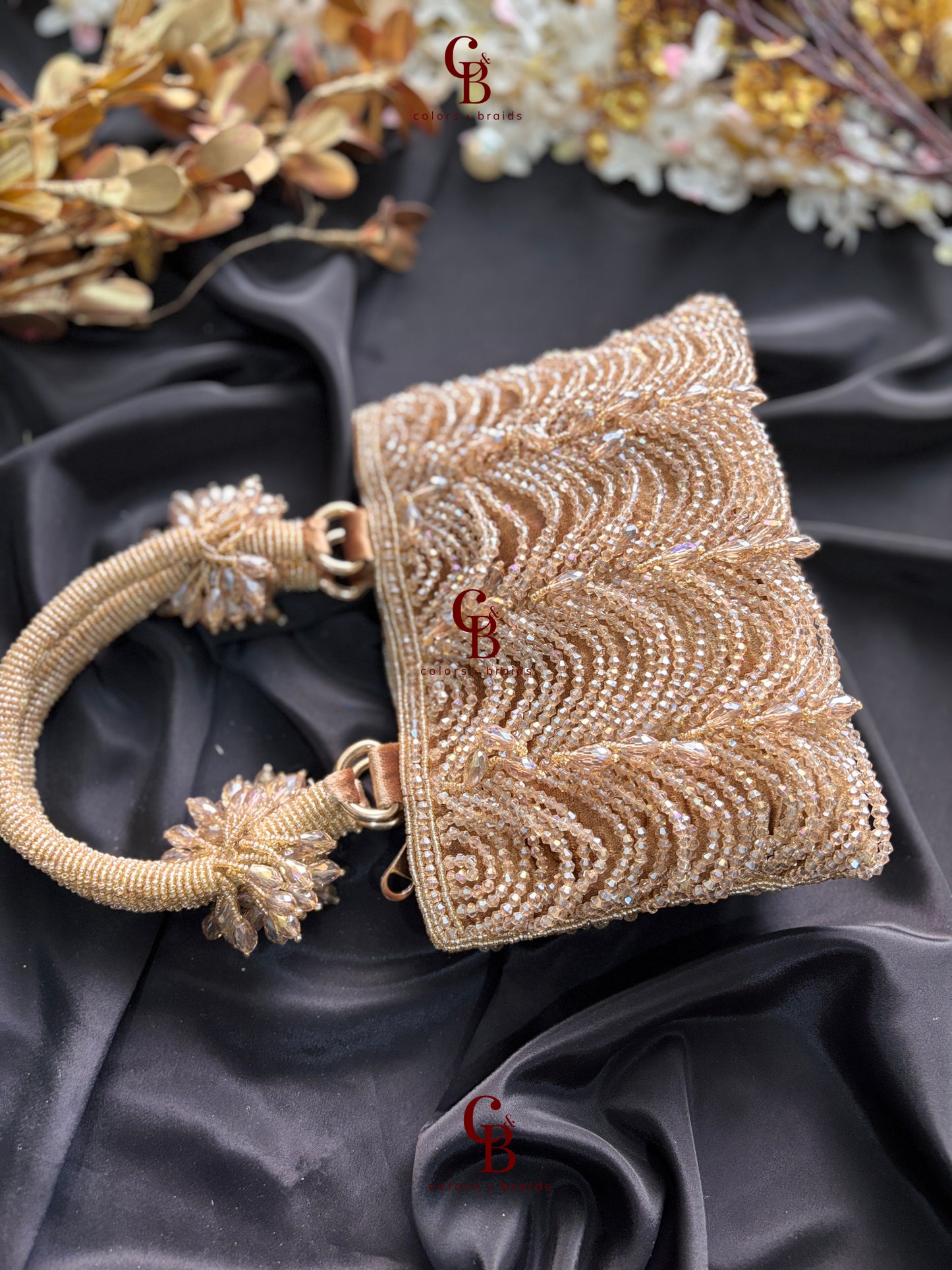 Mala Crystal Zip Potli