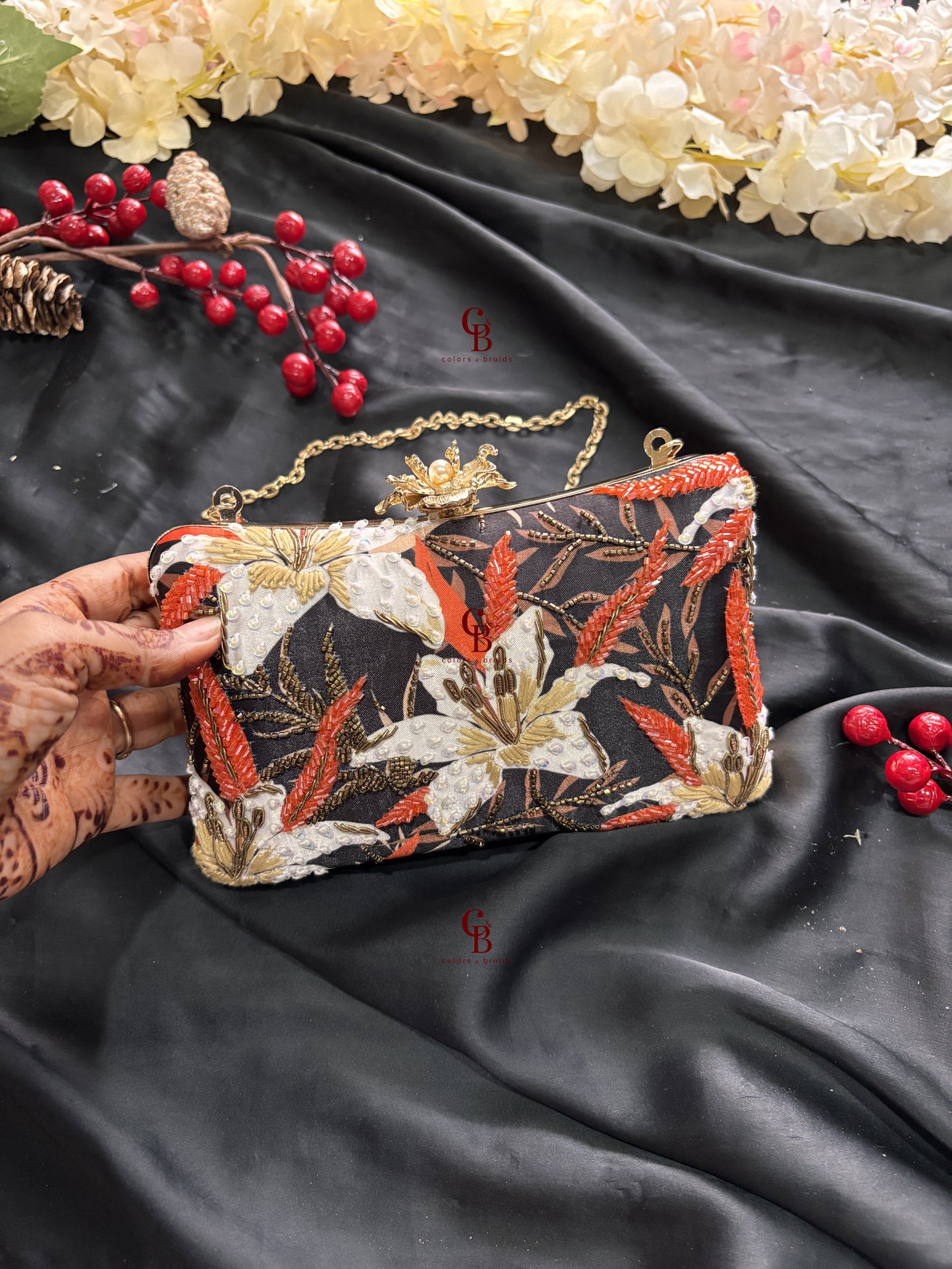 Black Petals clutch