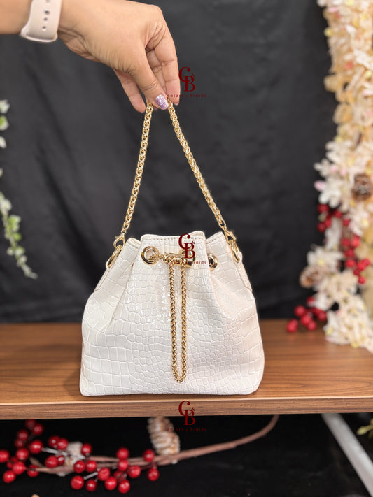 Candy Crush Bucket Leather bag