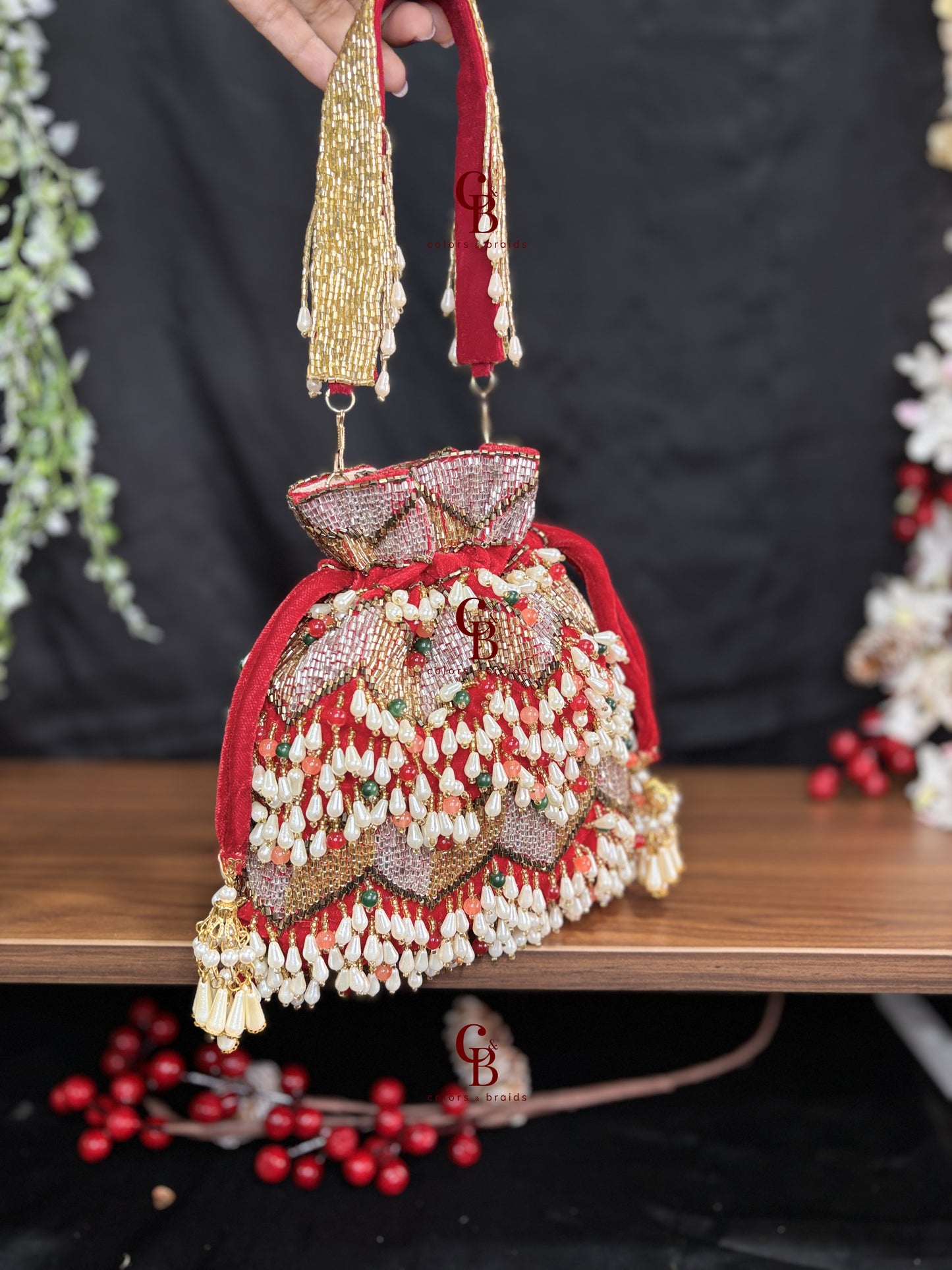 Nagma Multi Beaded potli