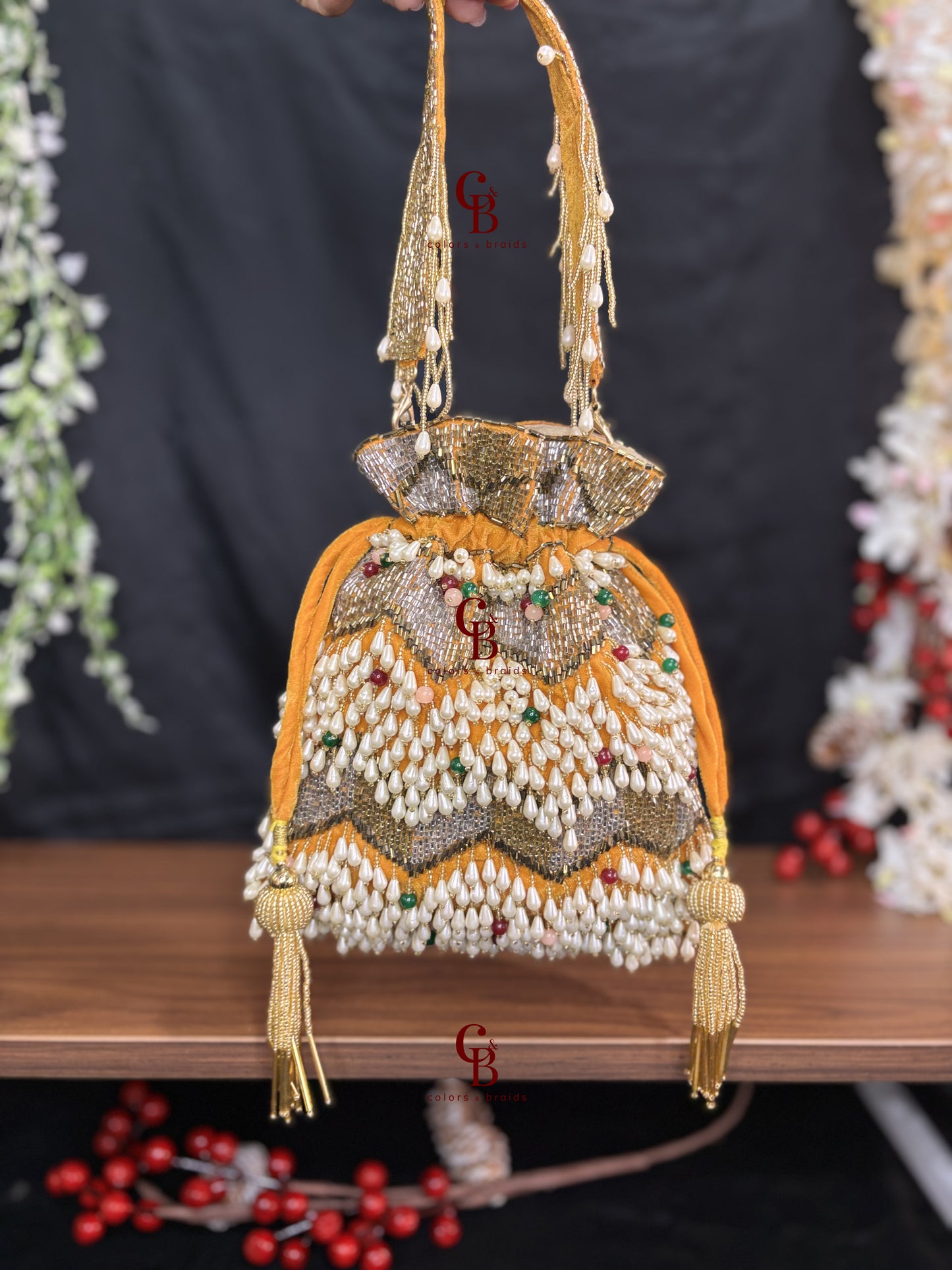 Nagma Multi Beaded potli