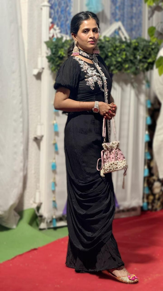 Aarya Pearl Crystal Potli