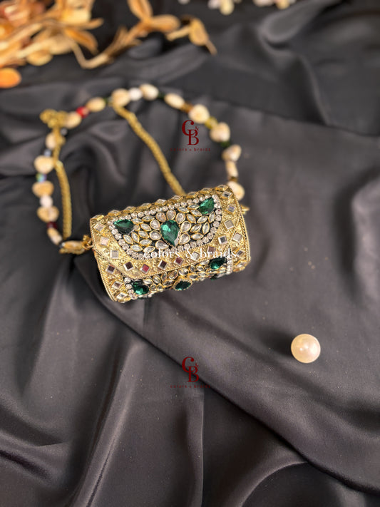 Ama Kundan Clutch - Mini