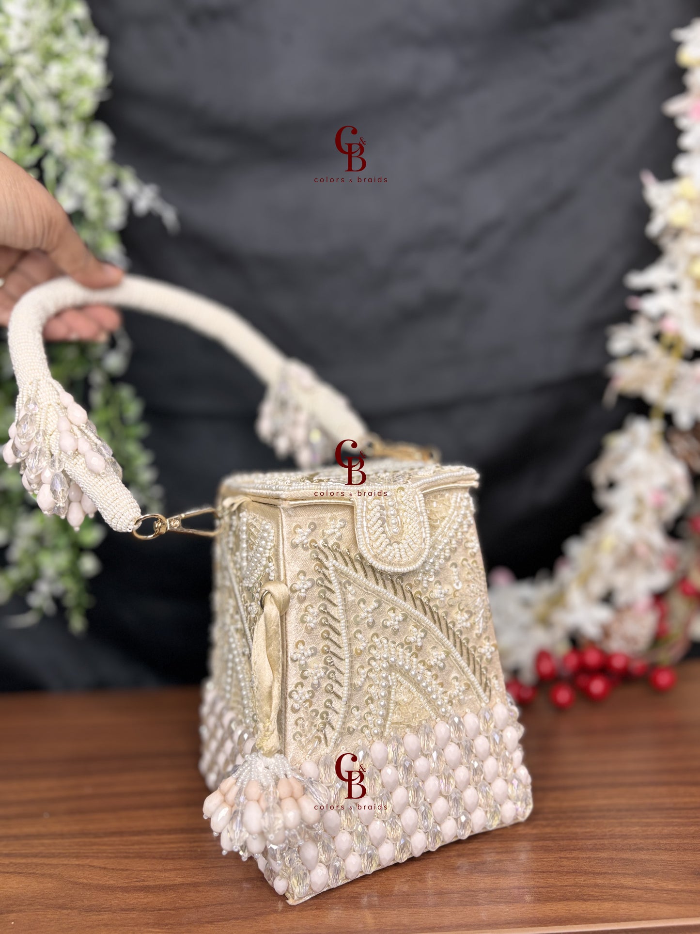 Sequin Box Clutch