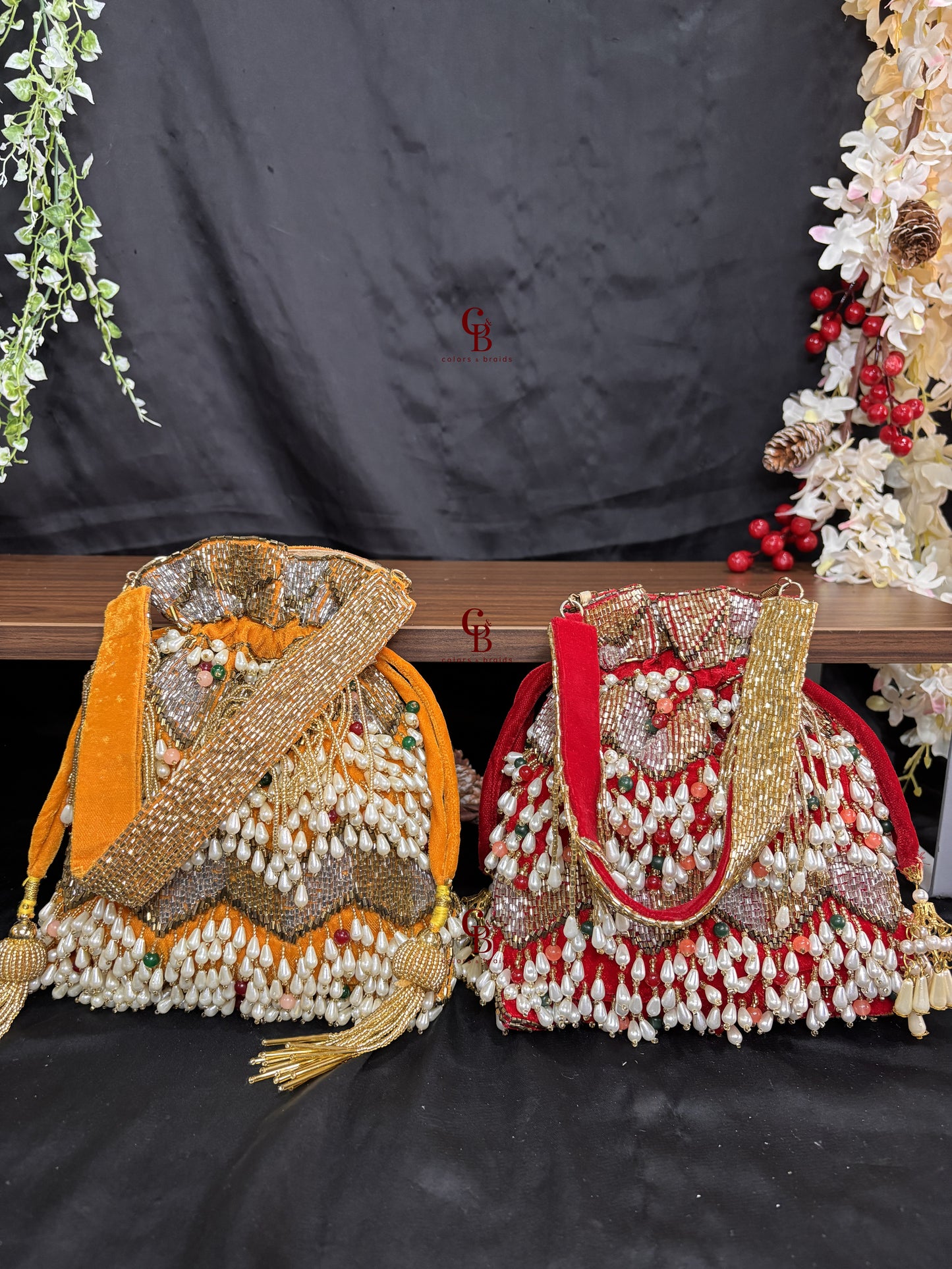 Nagma Multi Beaded potli