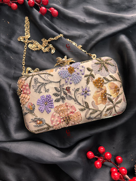 Aleena Print Highlight Clutch