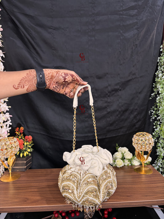 Jasmine Potli with crystal hangings