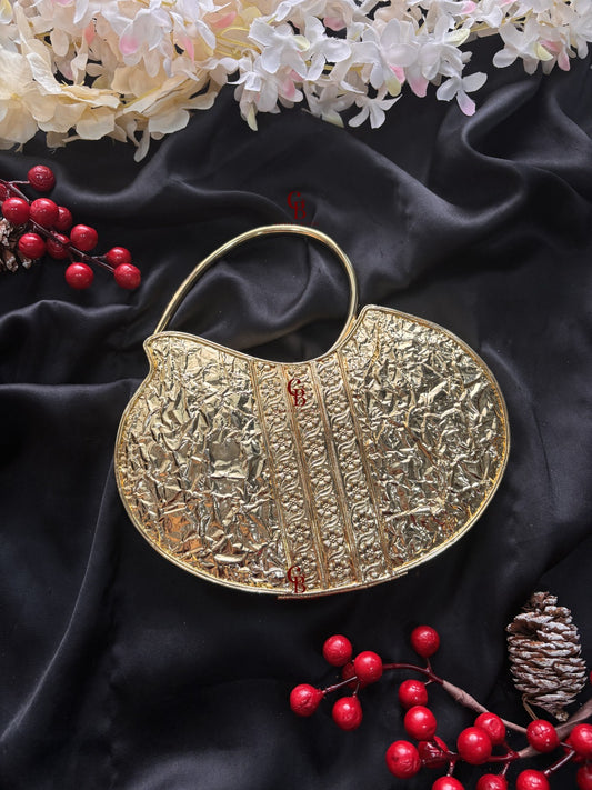 Arya MOP Brass - Mother of Pearl Clutch