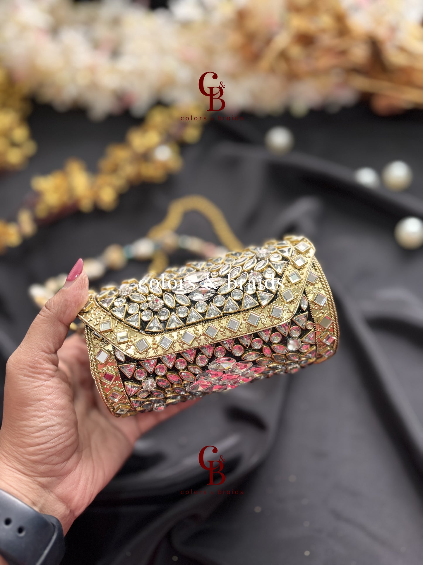 Rayba Kundan Clutch - Mini