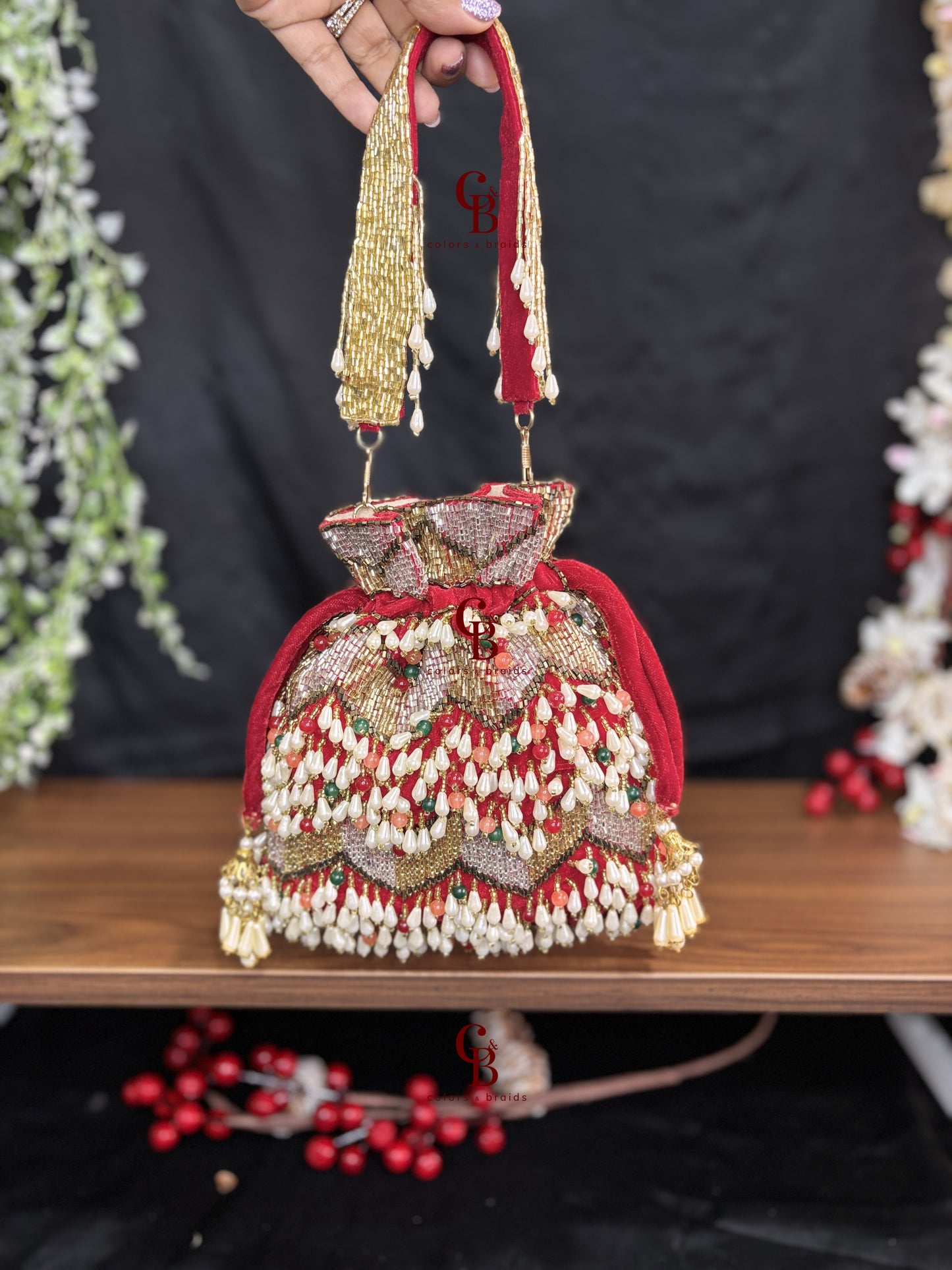 Nagma Multi Beaded potli