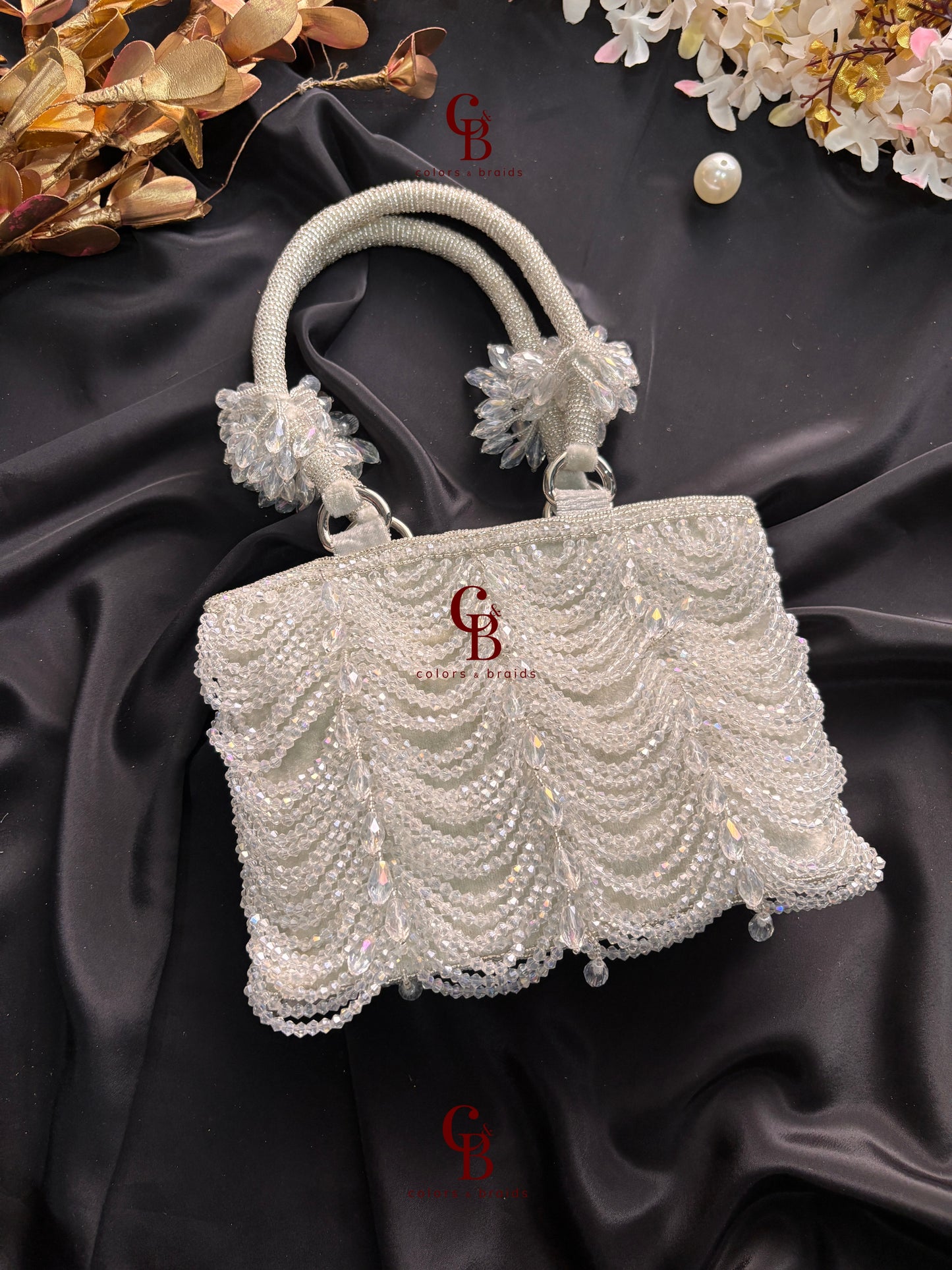 Mala Crystal Zip Potli