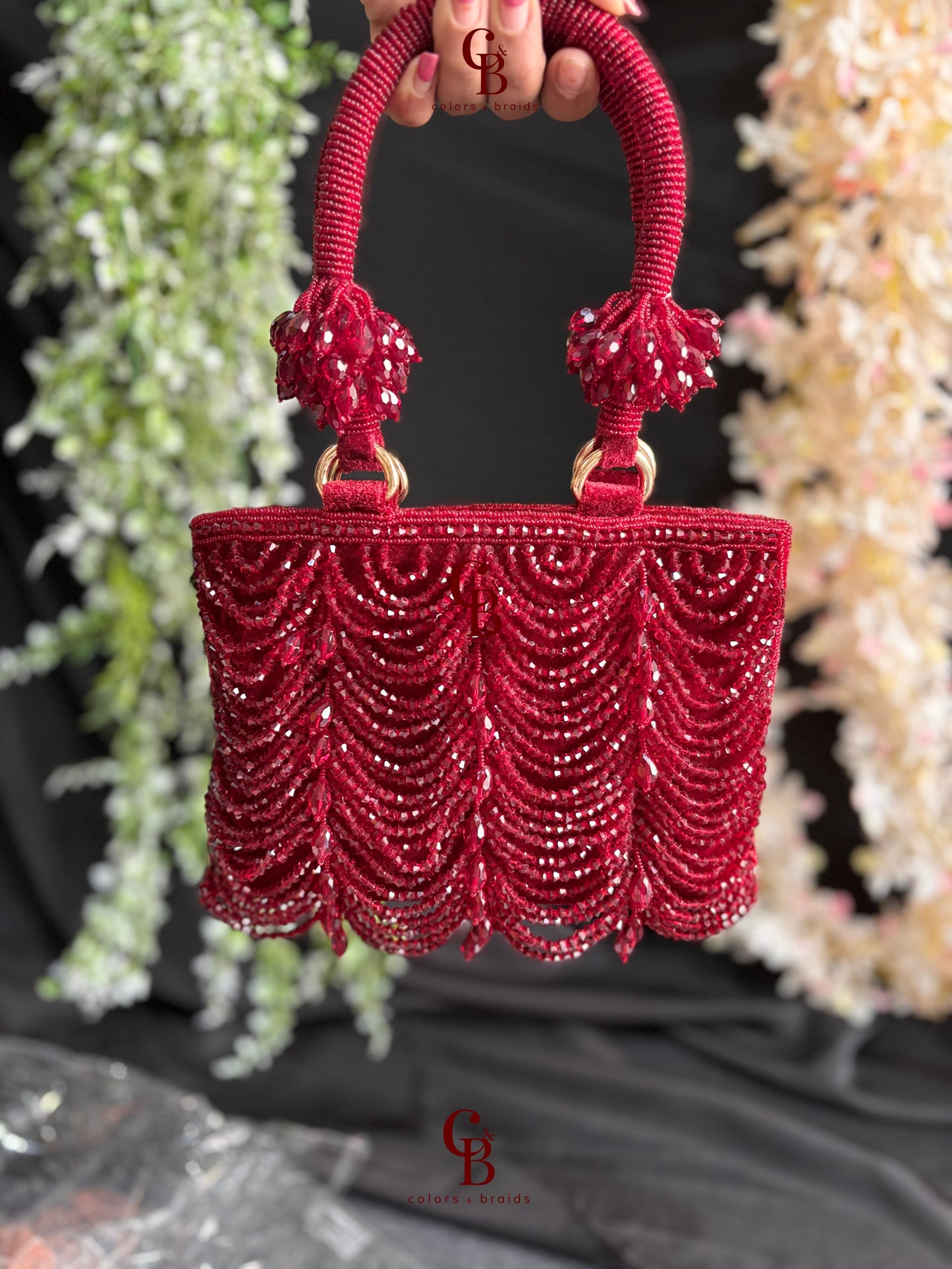 Mala Crystal Zip Potli