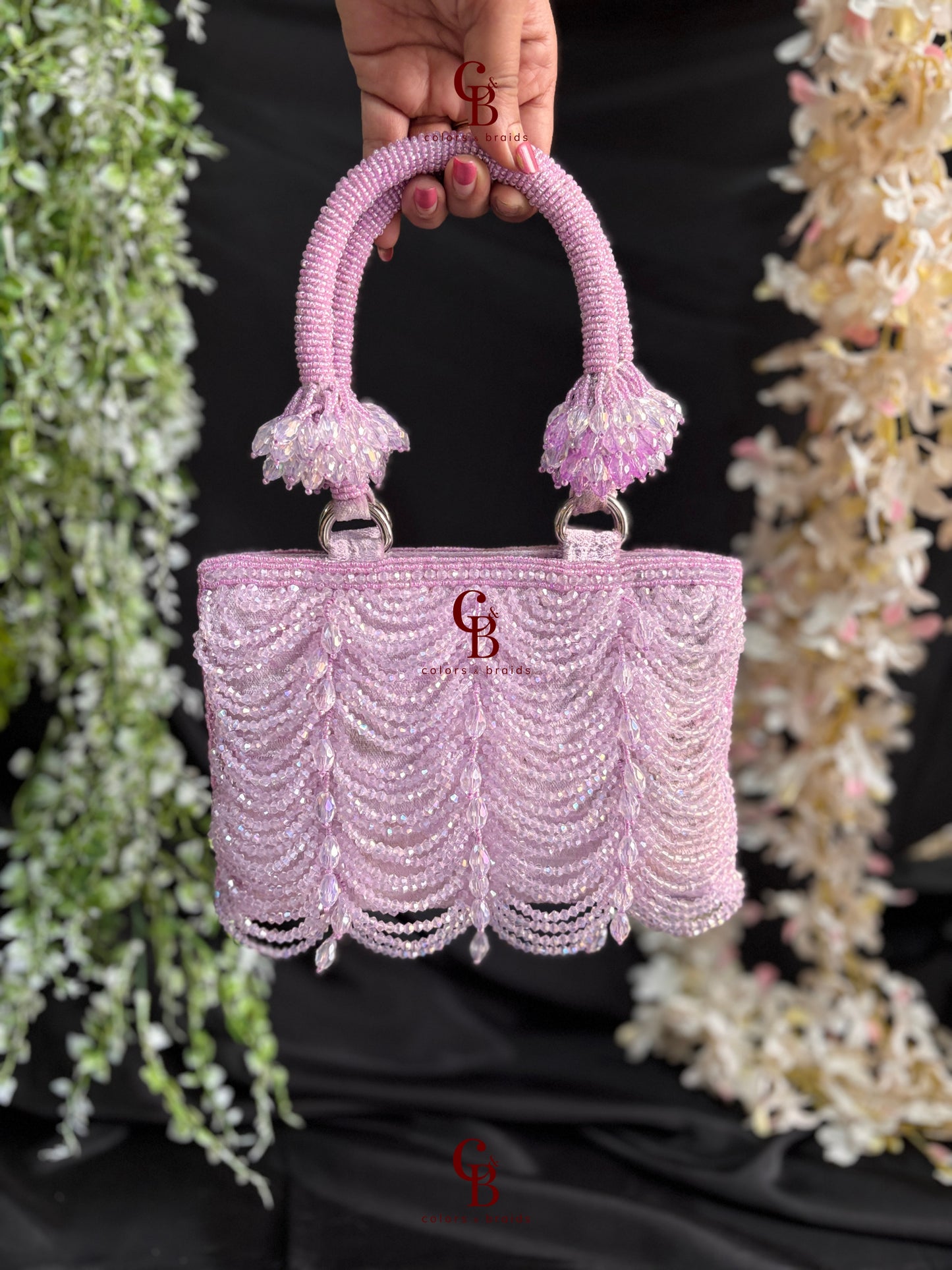 Mala Crystal Zip Potli