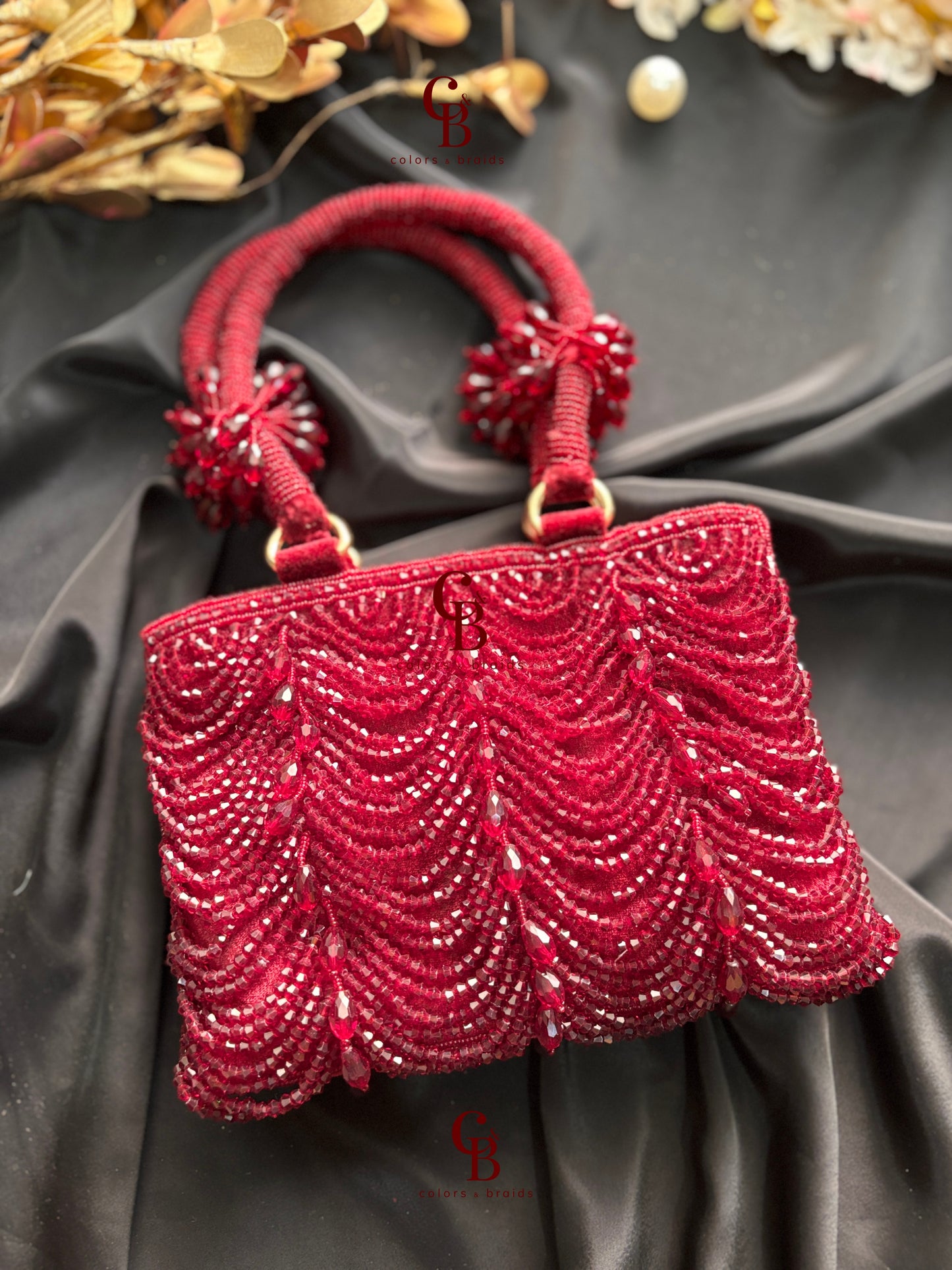 Mala Crystal Zip Potli