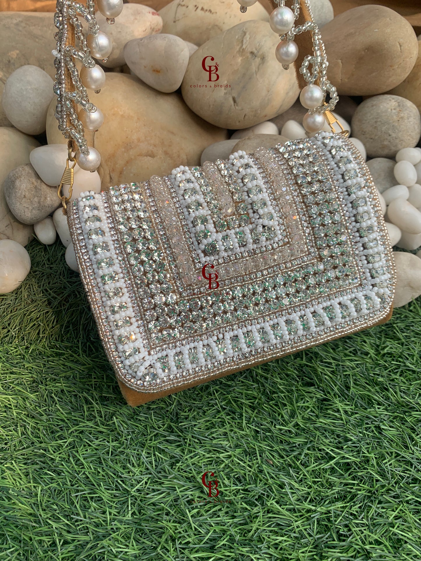 Ammy Crystal Pearl + Crystal - Medium