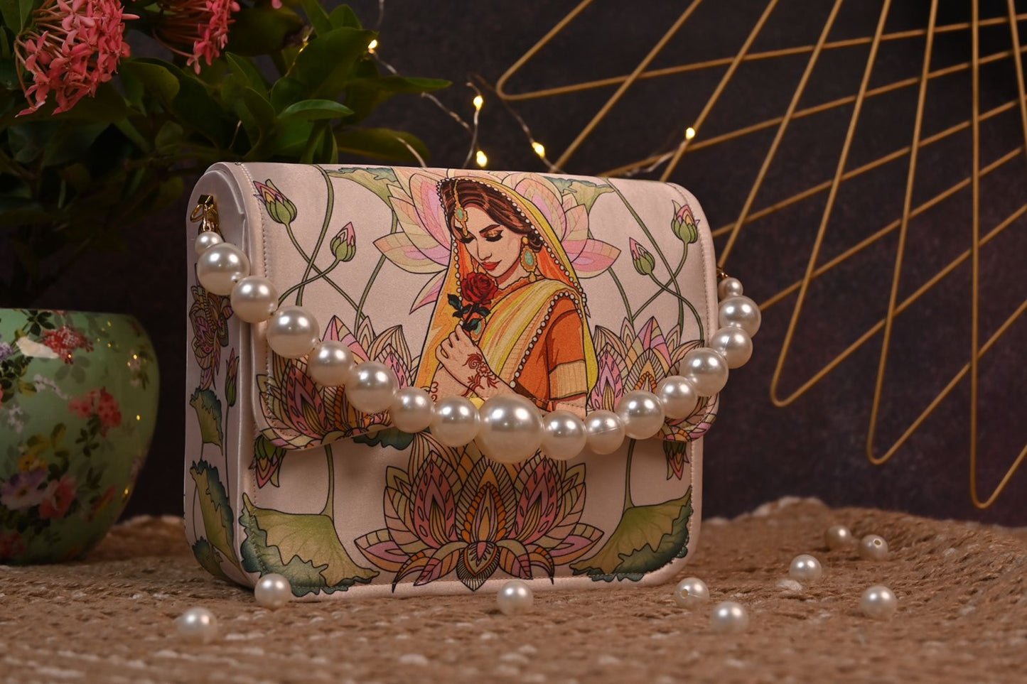 Digital print Flap Clutch