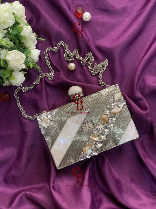 Sea Breeze Mother of Pearl - MOP Clutch