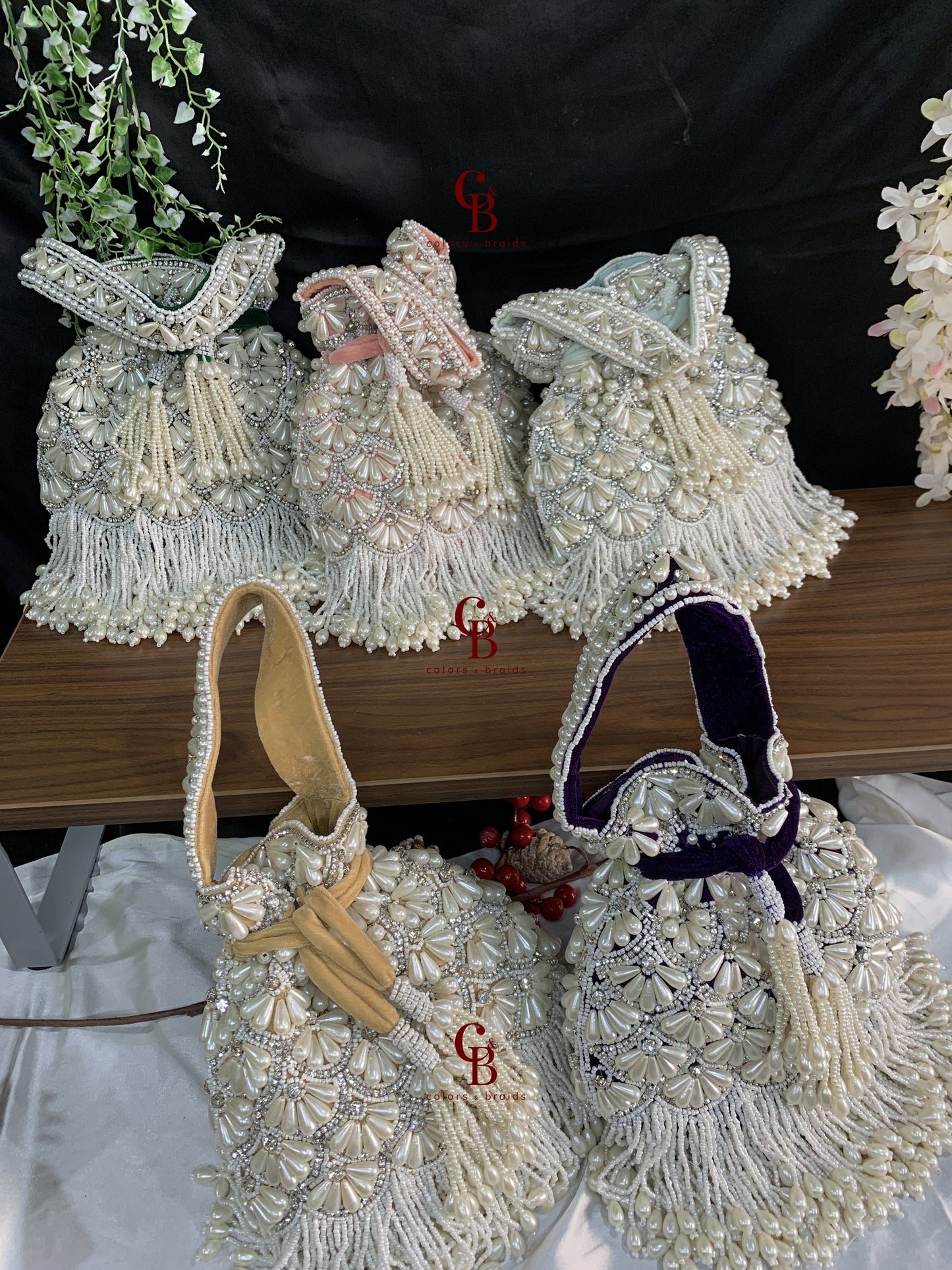 Dastaan Pearl Potli - Pearl Hangings