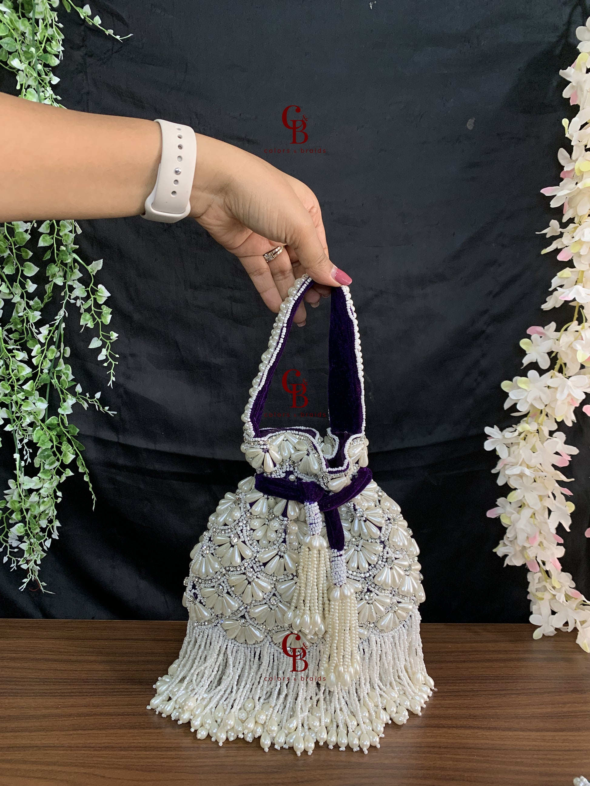 Dastaan Pearl Potli - Pearl Hangings