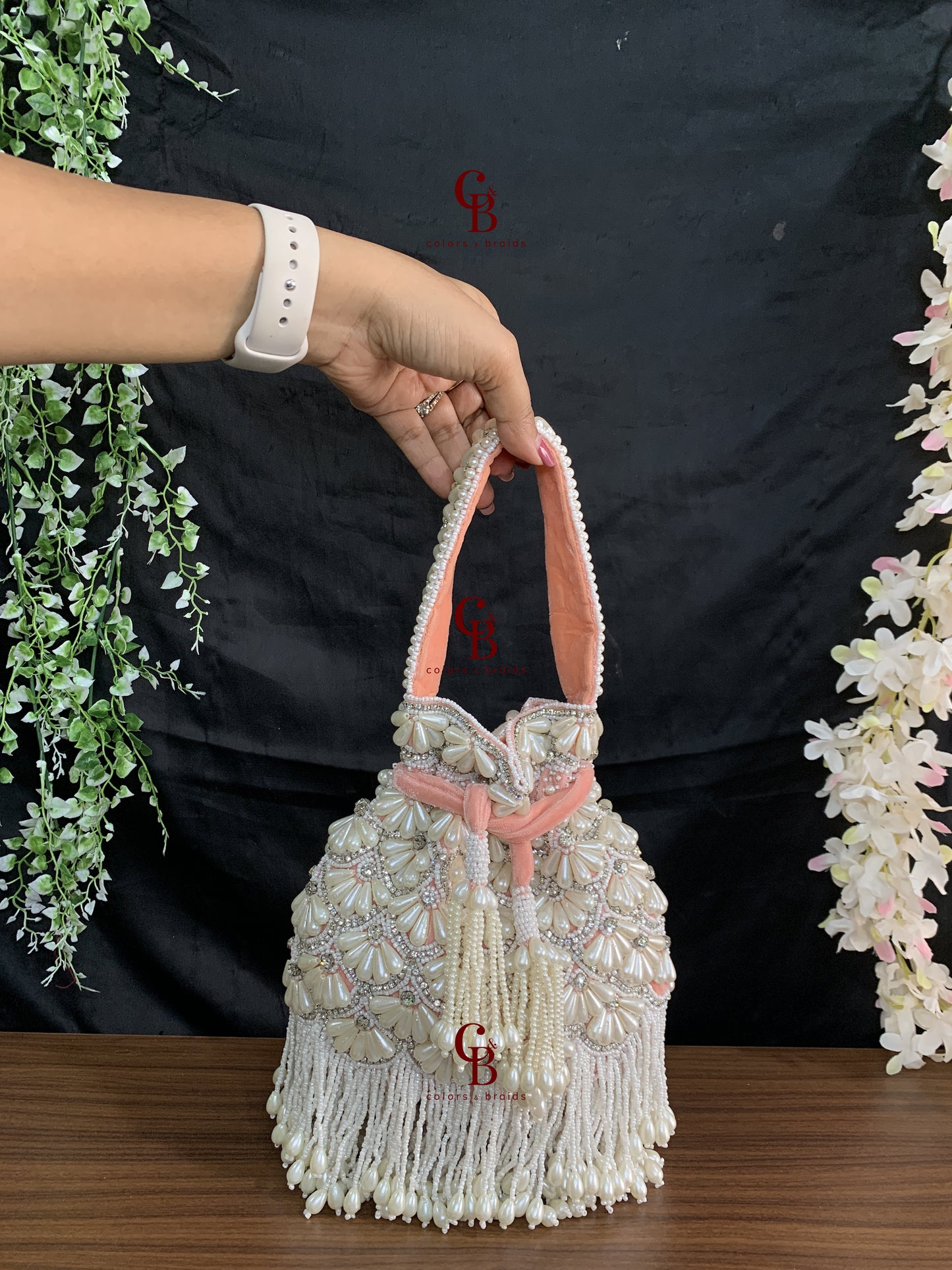 Dastaan Pearl Potli - Pearl Hangings