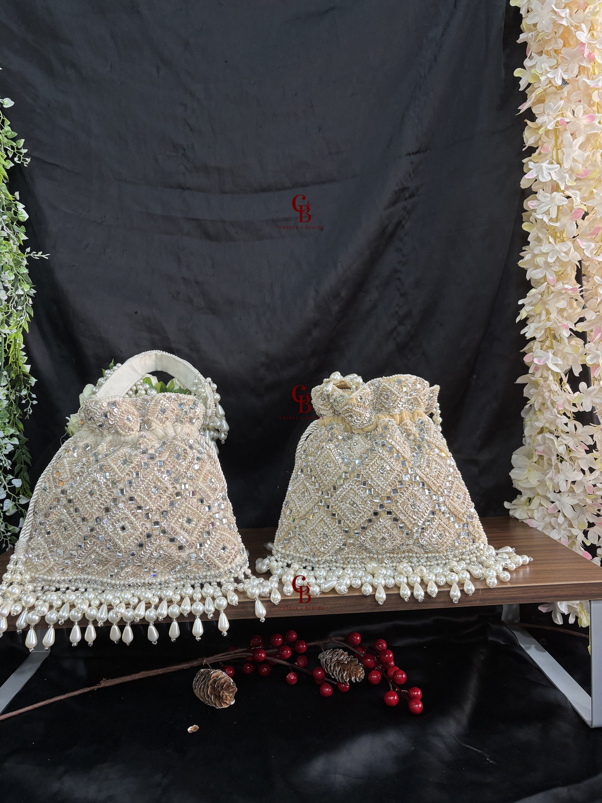 Ruhaani Flat Mirror Potli