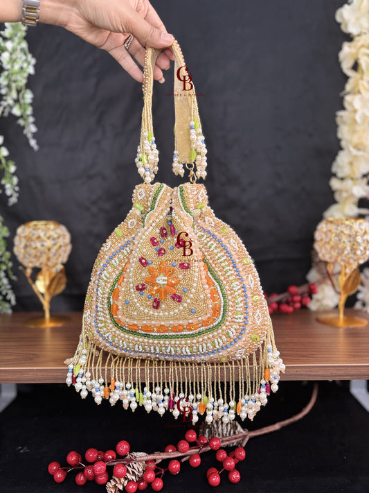 Rangrez Multi Beaded Bridal Potlis
