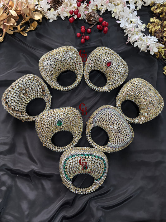 Premium Kundan clutch for weddings and festive occasions