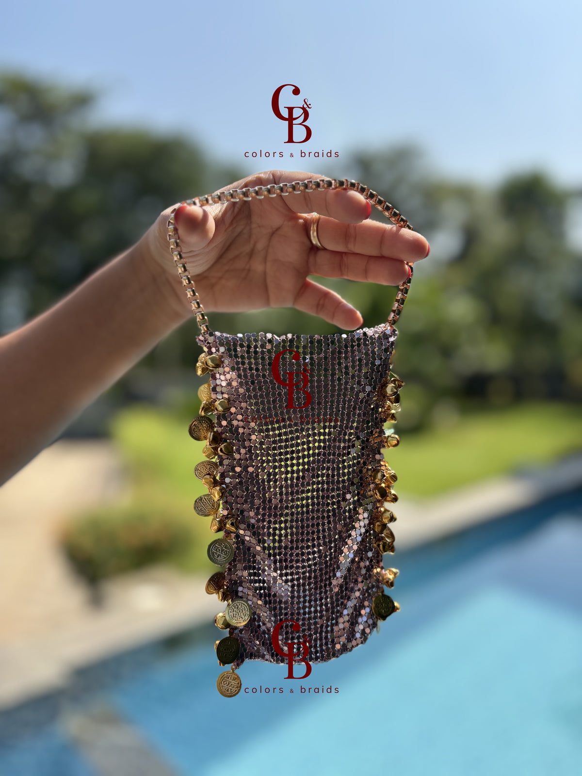 Phone Mesh Cover Pouch Potli
