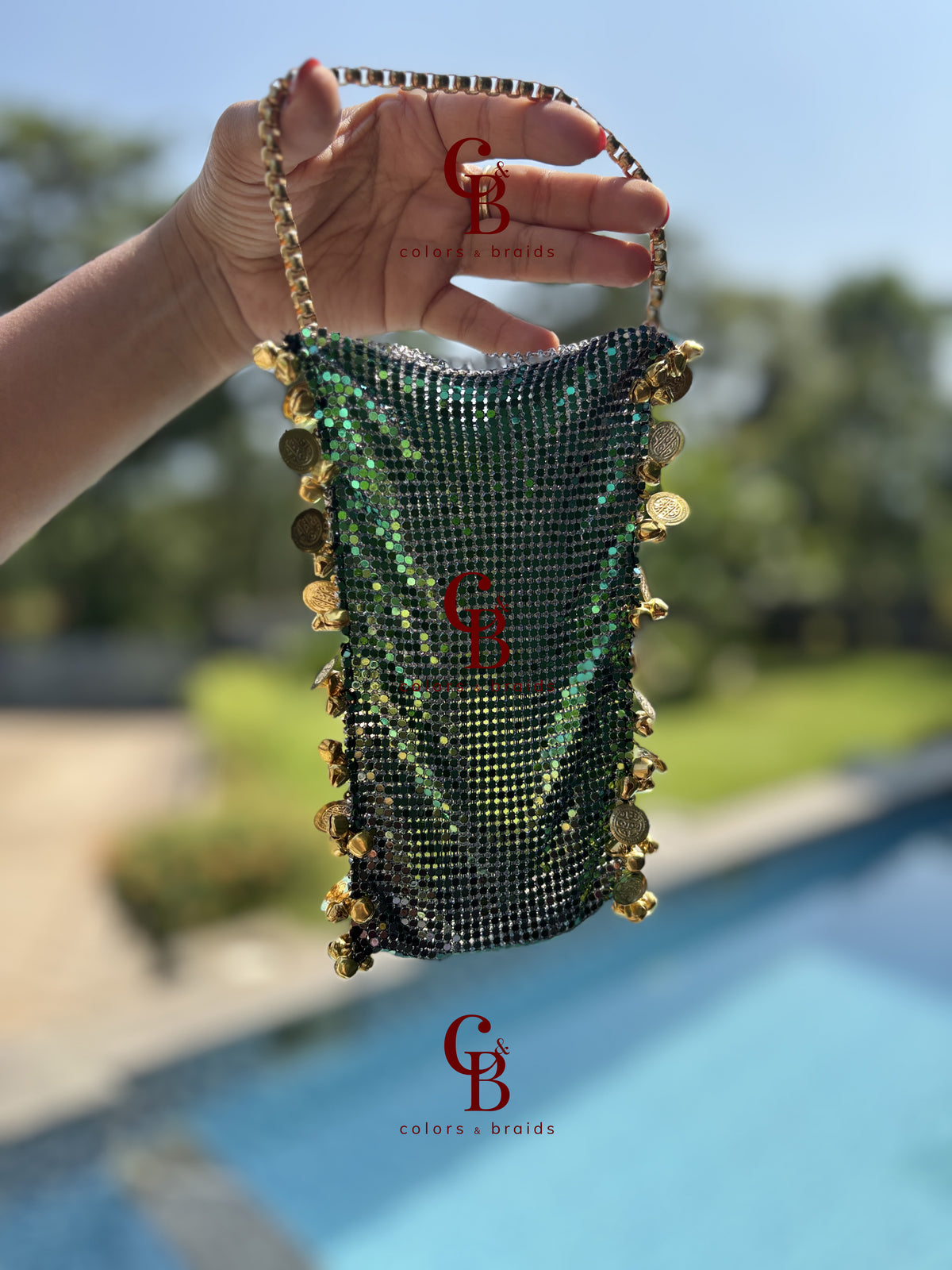 Phone Mesh Cover Pouch Potli