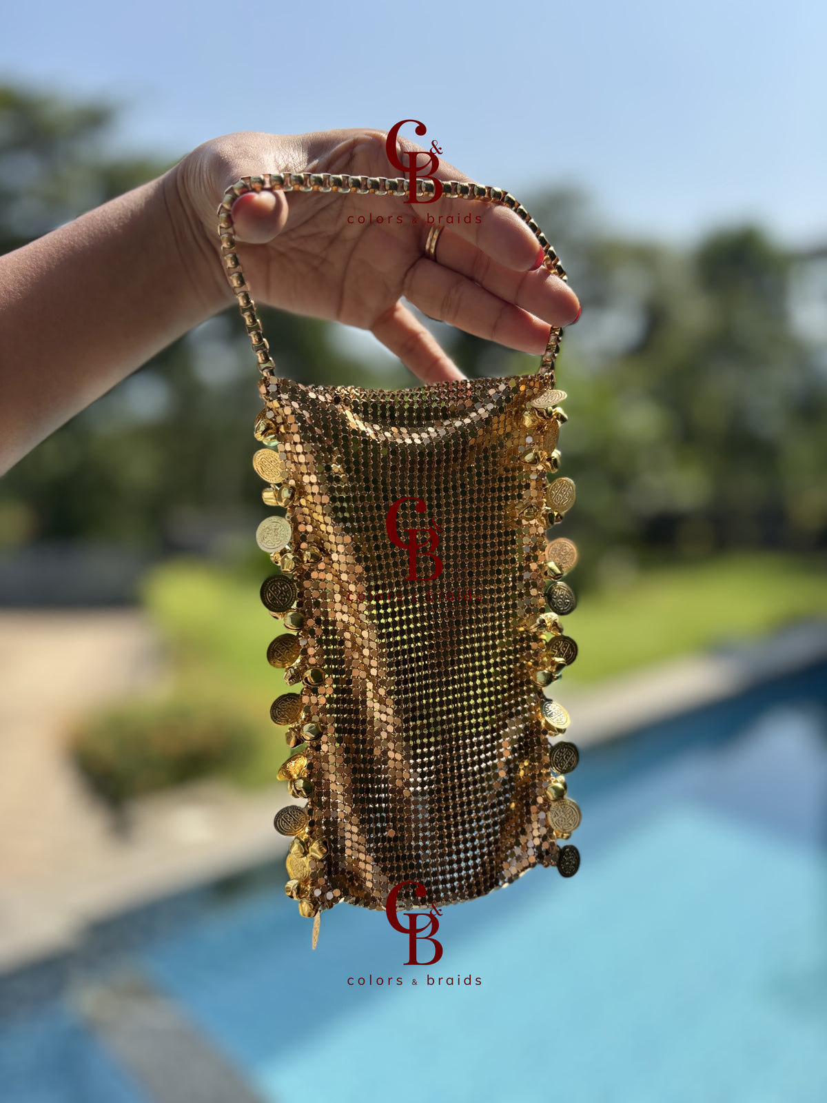 Phone Mesh Cover Pouch Potli
