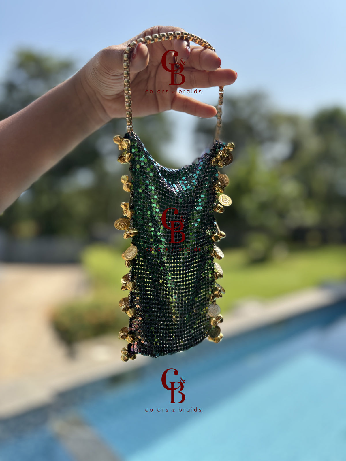 Phone Mesh Cover Pouch Potli