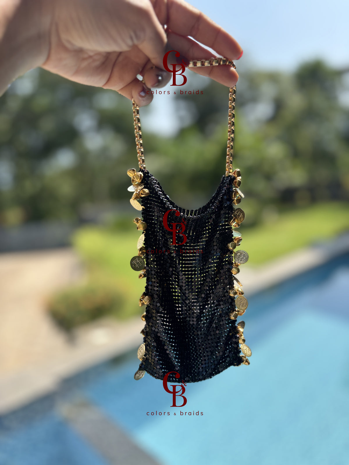 Phone Mesh Cover Pouch Potli
