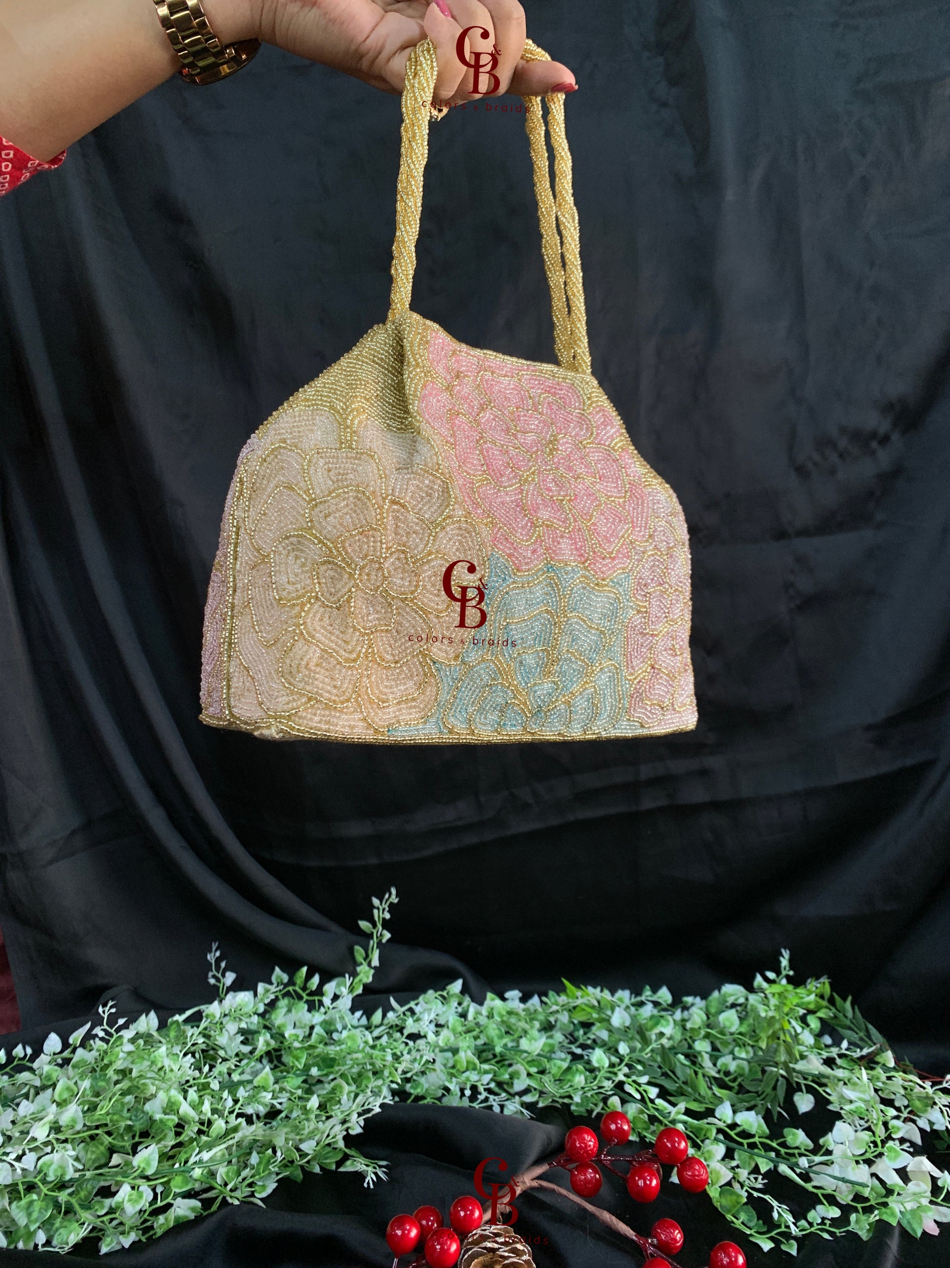 Floral Spacious Potli