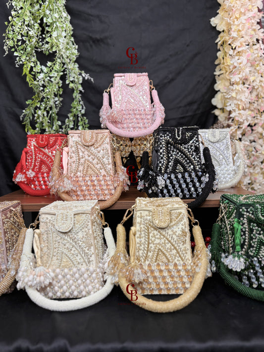 Sequin Box Clutch