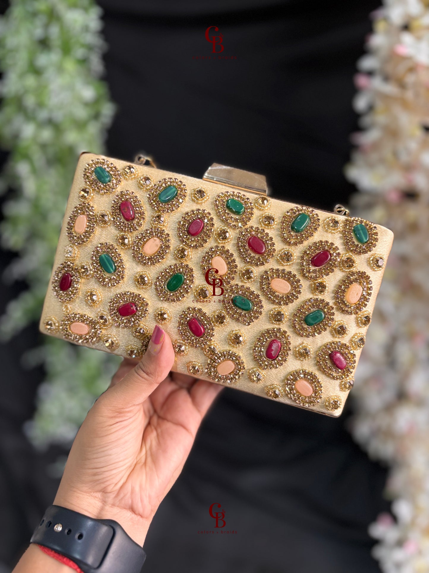 Tanu Multi color clutch