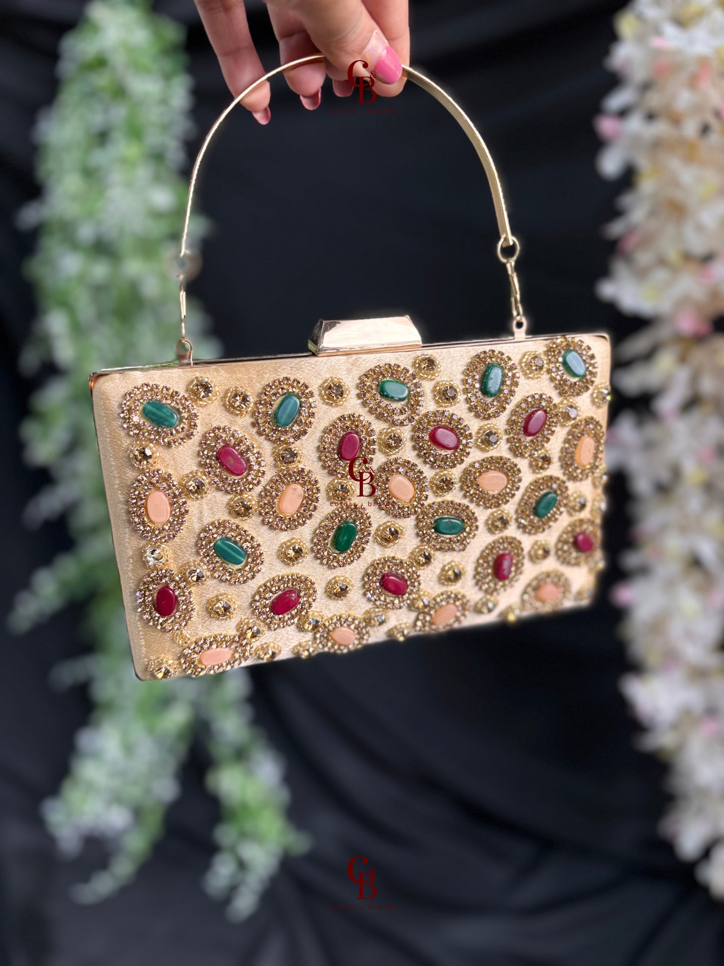 Tanu Multi color clutch