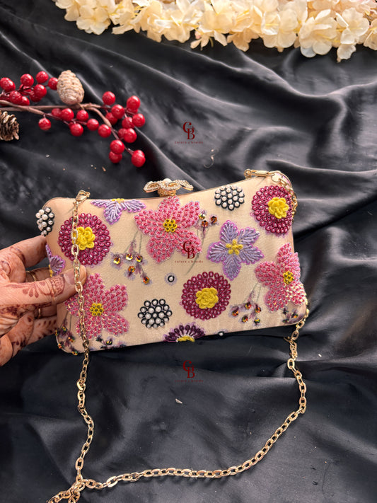 Poppy Floral Clutch