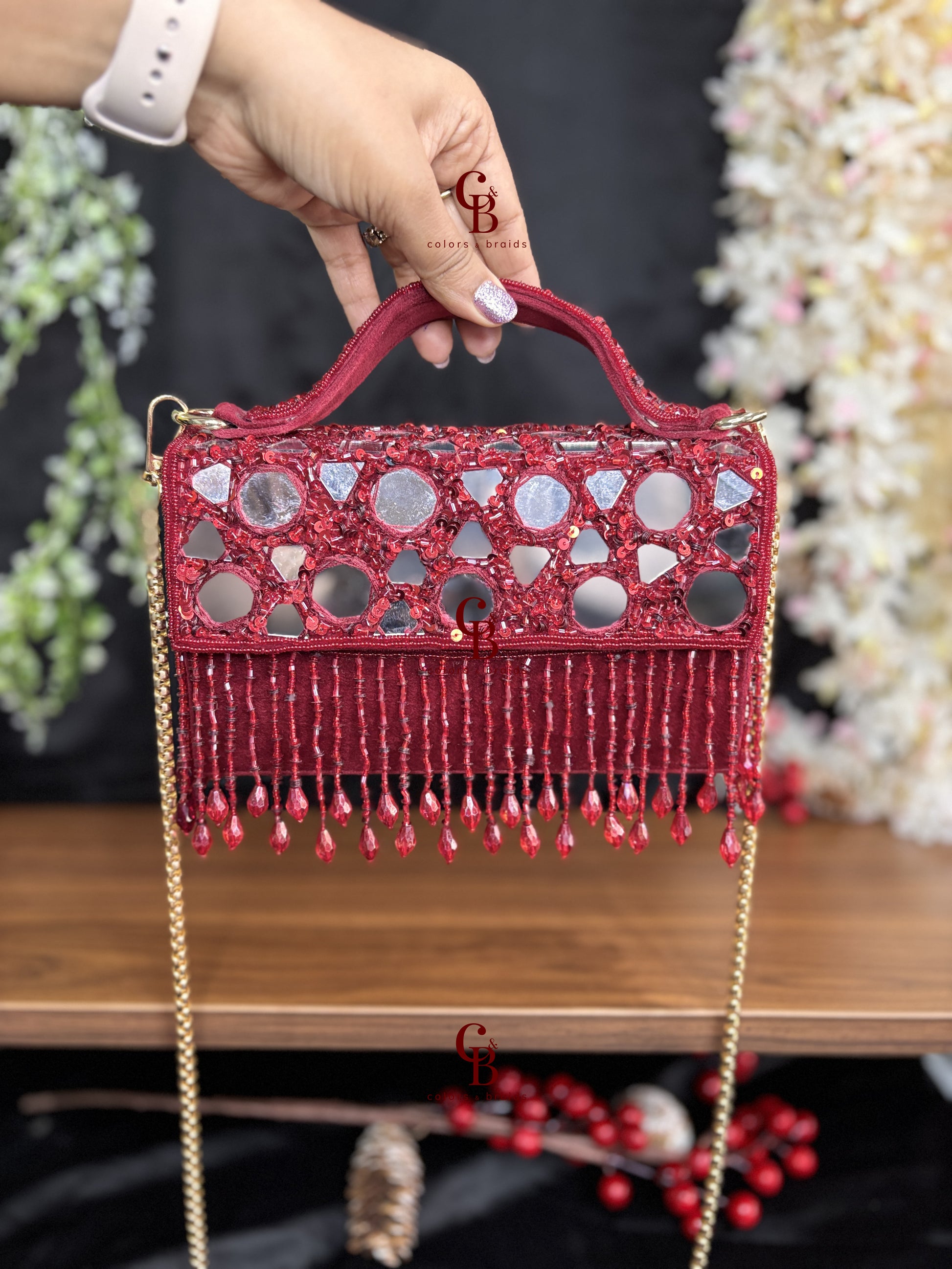 Mirror Glaze flap bag
