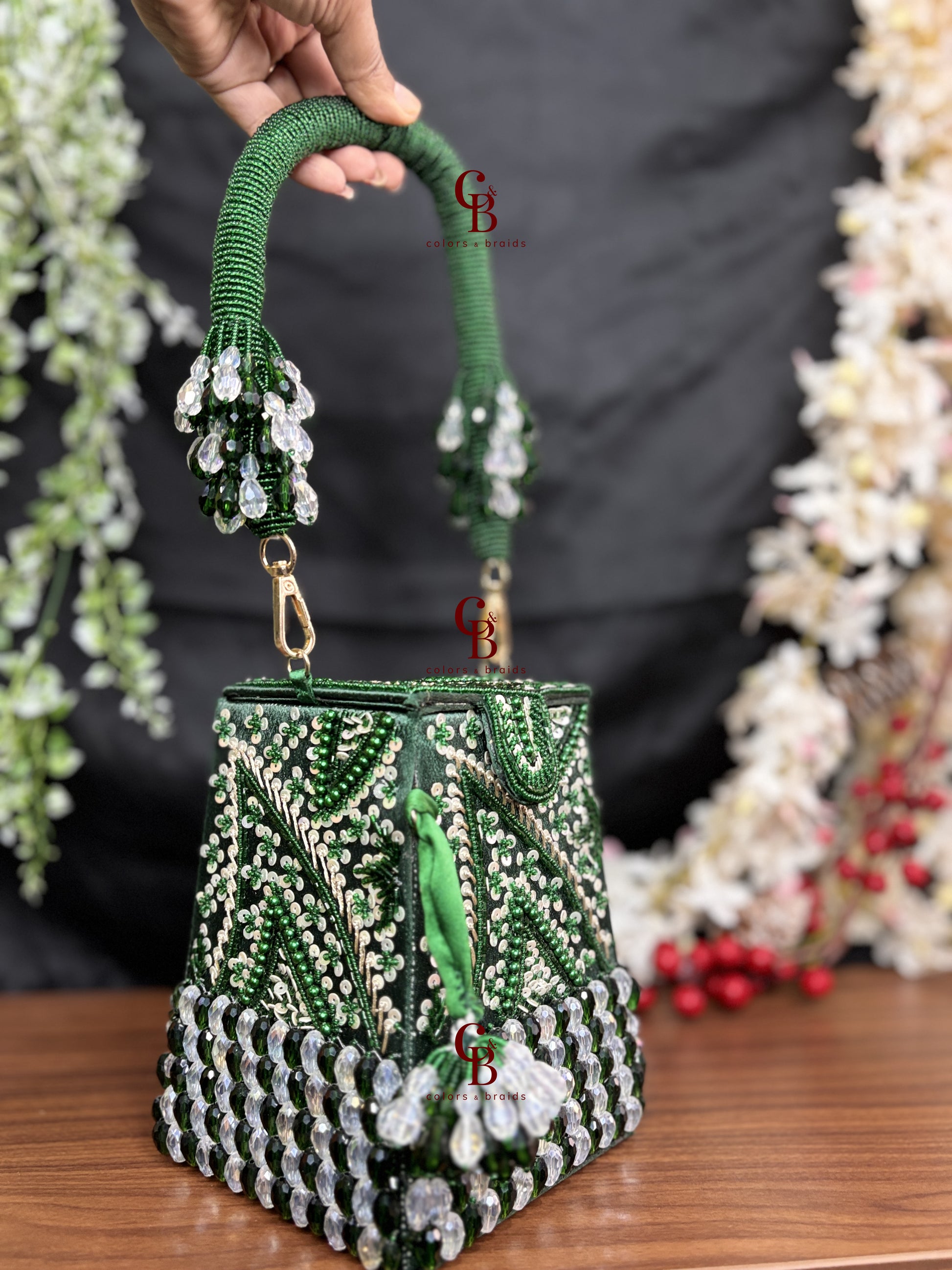 Sequin Box Clutch